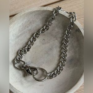 Hand picked and curated antique 1952 brass pocket watch chain clasp upcycled